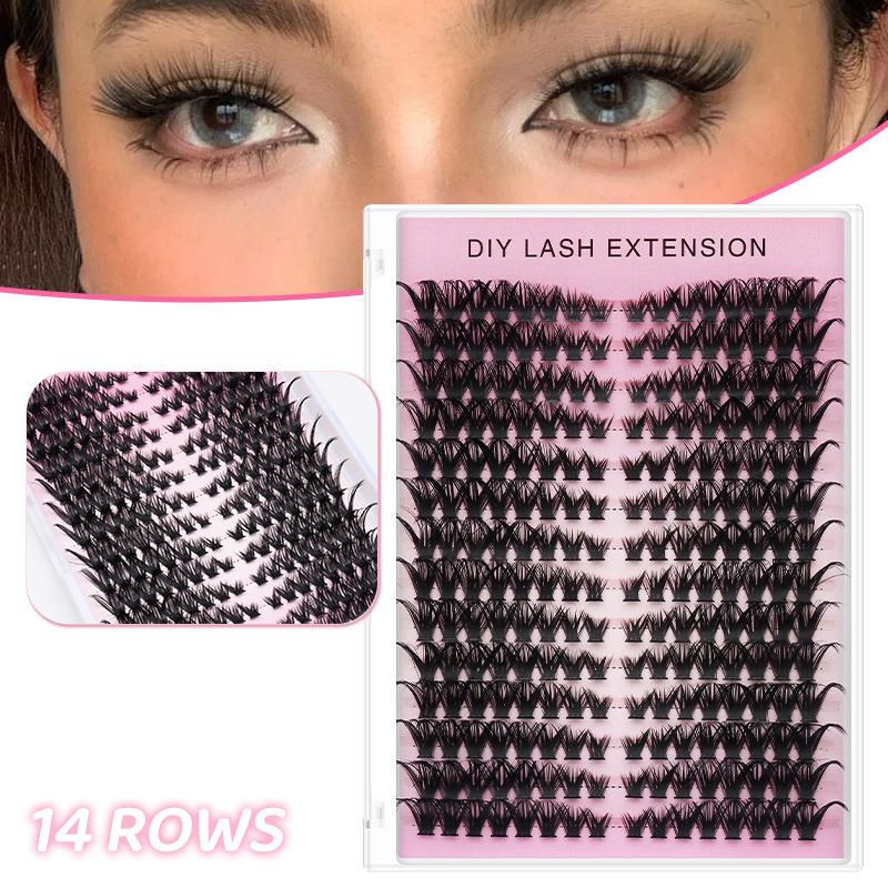 Eyelash Extension Look - 20 قطعة من الرموش الصناعية الفردية
