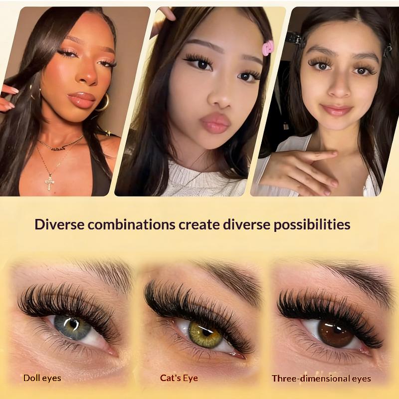 Eyelash Extension Look - طقم جديد لتمديد الرموش بدون غراء،