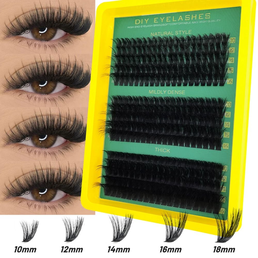 Eyelash Extension Look - رموش صناعية بمظهر طبيعي، مجموعة تمديد