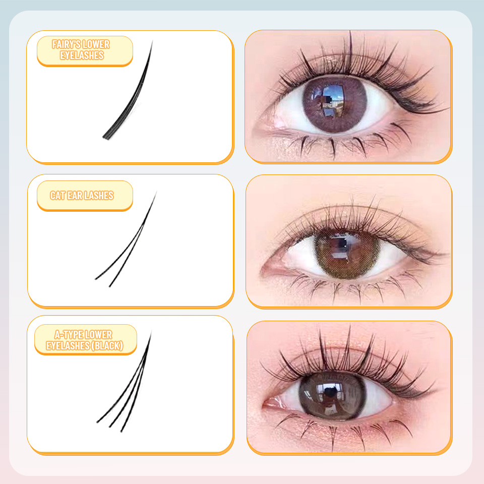 9 أنماط جديدة من الرموش السفلي - مراجعة Eyelash Extension Anime Style وسعره