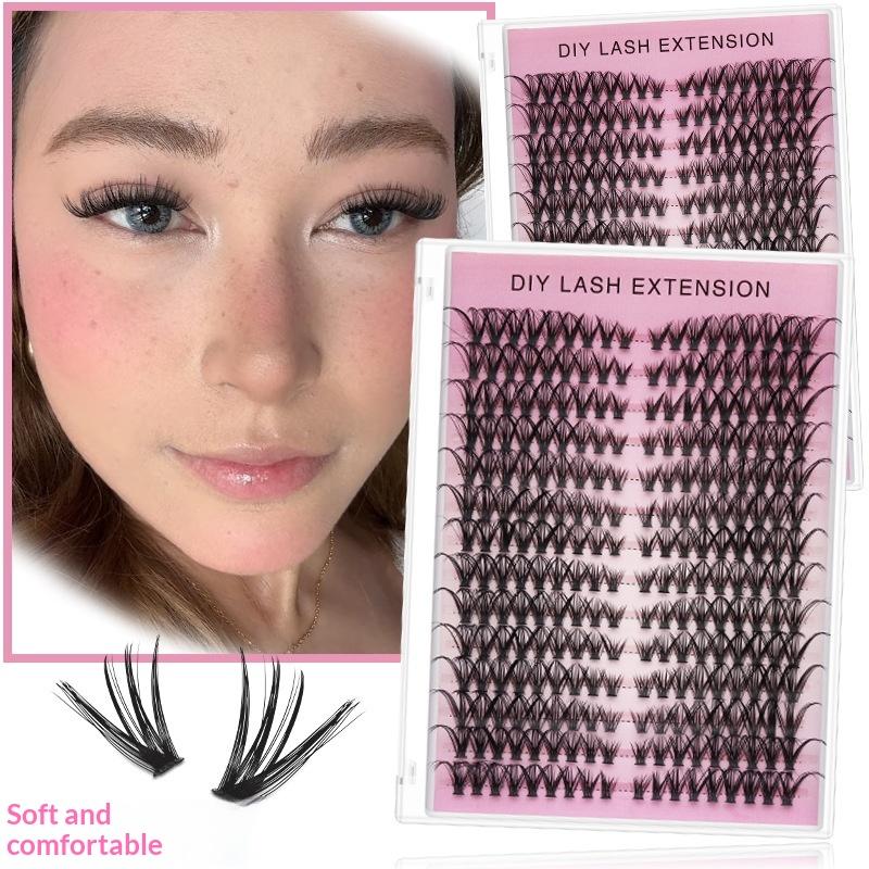20 قطعة من الرموش الصناعية الف - مراجعة Eyelash Extension Look وسعره