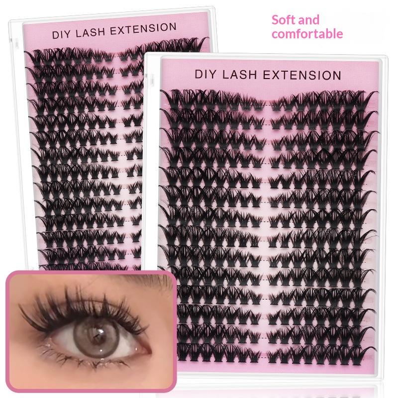 20 قطعة من الرموش الصناعية الف - مراجعة Eyelash Extension Look وسعره