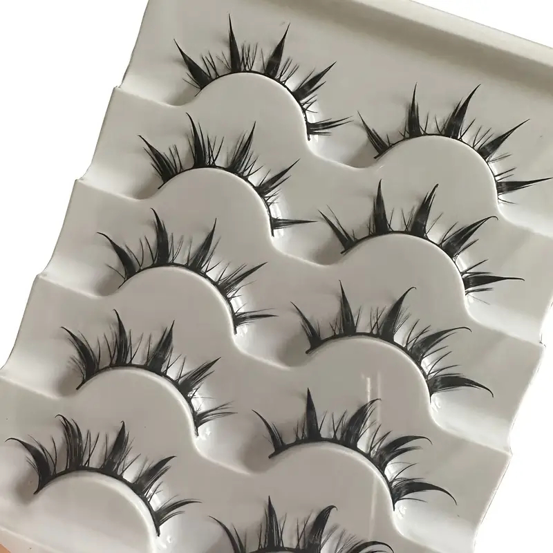 5 أزواج من الرموش الصناعية على - مراجعة Eyelash Extension Anime Style وسعره