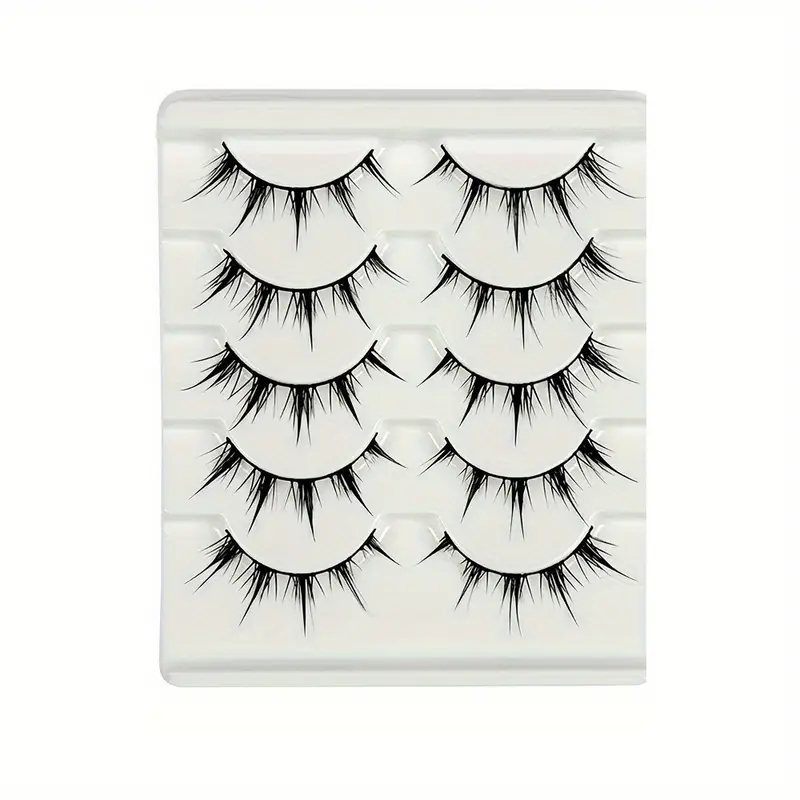 5 أزواج من الرموش الصناعية على - مراجعة Eyelash Extension Anime Style وسعره