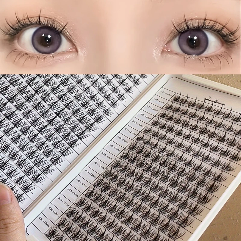 320 رموش عنقودية طبيعية بتصميم - مراجعة Eyelash Extension Anime Style وسعره