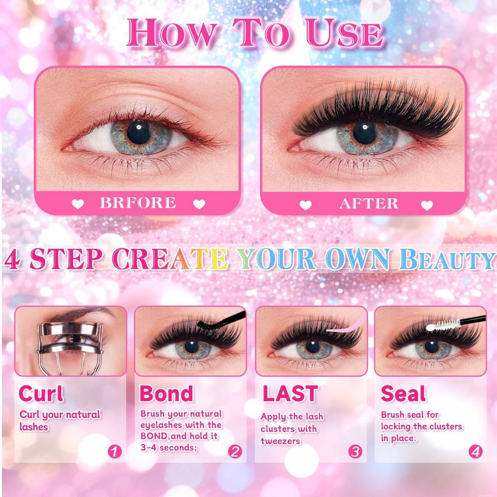 رموش صناعية بمظهر طبيعي، نمط خ - مراجعة Eyelash Extension Look وسعره