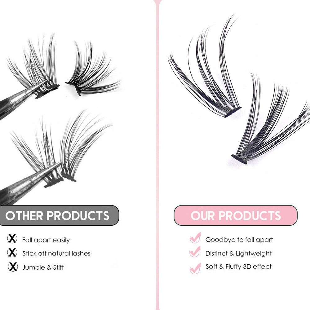رموش صناعية بطول 8-16 مم، طقم  - مراجعة Eyelash Extension Look وسعره