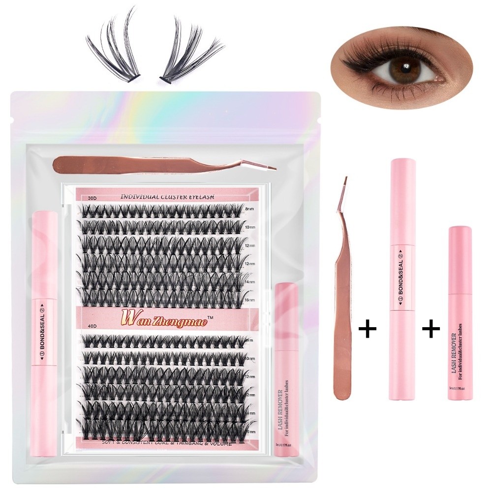 رموش صناعية بطول 8-16 مم، طقم  - مراجعة Eyelash Extension Look وسعره