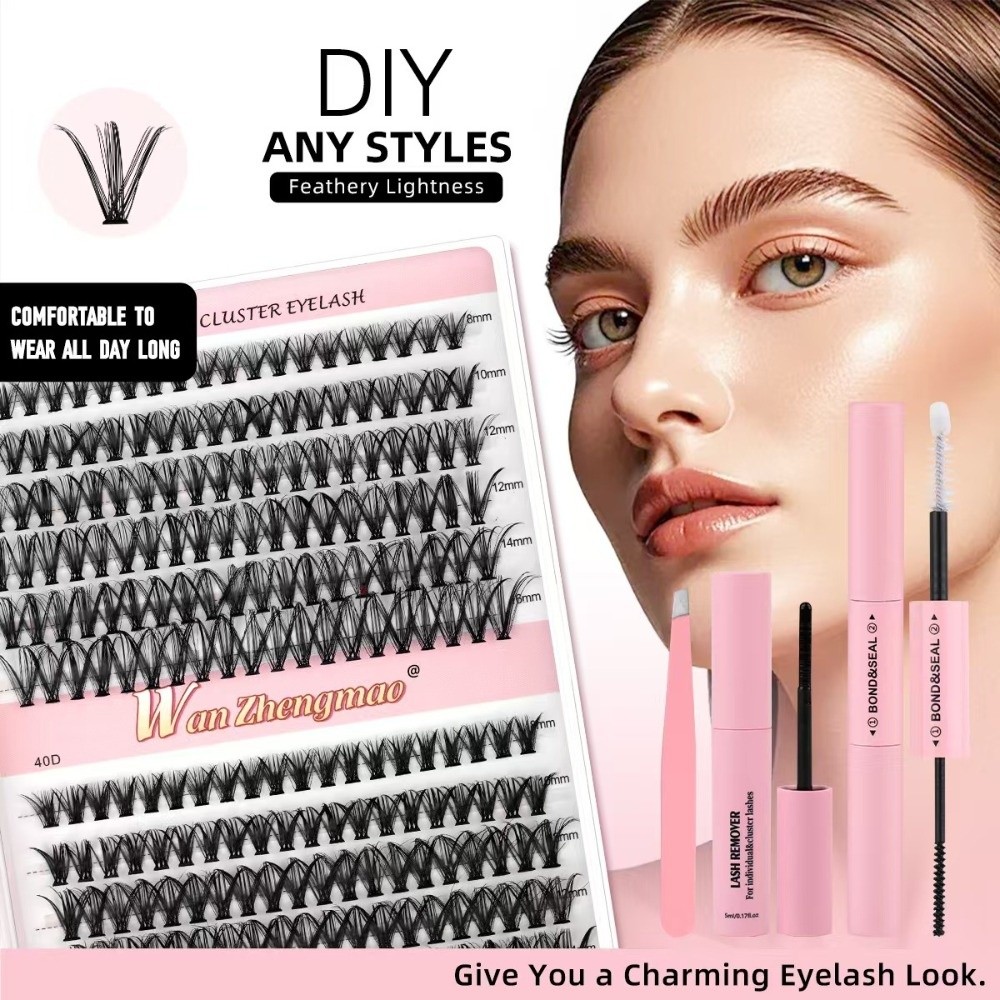 رموش صناعية بطول 8-16 مم، طقم  - مراجعة Eyelash Extension Look وسعره