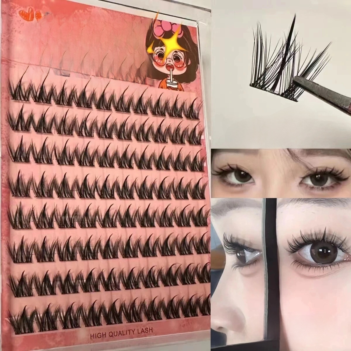 100 قطعة من الرموش الطبيعية ال - مراجعة Eyelash Extension No 11 وسعره
